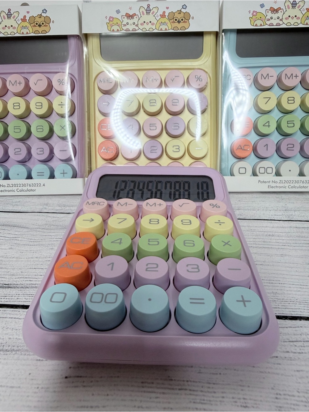 💛Calculator with Multicolor Buttons💜🩵 - Picture 12 of 12